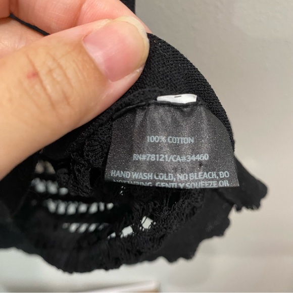 Eileen Fisher Sheer Fine Knit Cowl Neck Top Black Large - Picture 5 of 8